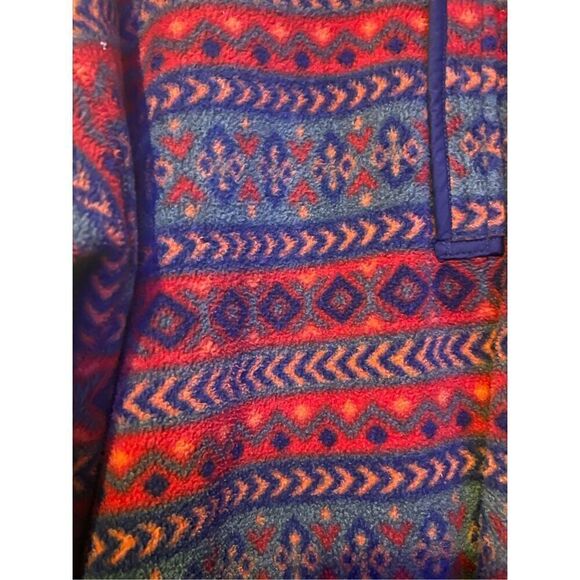 Vtg Players by Van Heusen Fleece Pullover Sweater Outerwear Quarter Zip L Red & - Picture 6 of 7